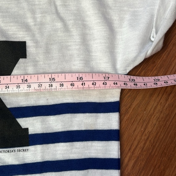 NWOT Y2K PINK Victoria’s Secret Striped Sailor Tee Shirt - Picture 5 of 6